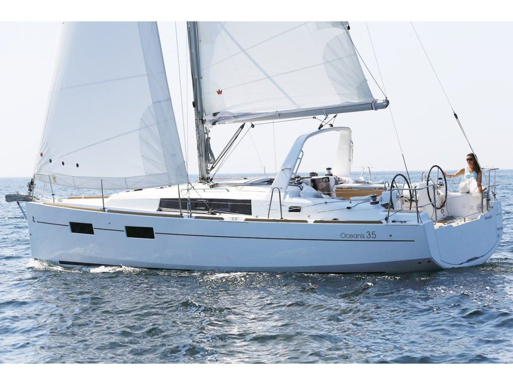 Sailing boat Beneteau Oceanis 35 Minta for charter in Orhaniye near Marmaris in Turkey