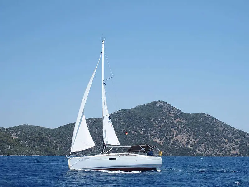 Sailing boat Jeanneau Sun Odyssey 349 Blue Dreams for charter in Fethiye in Turkey
