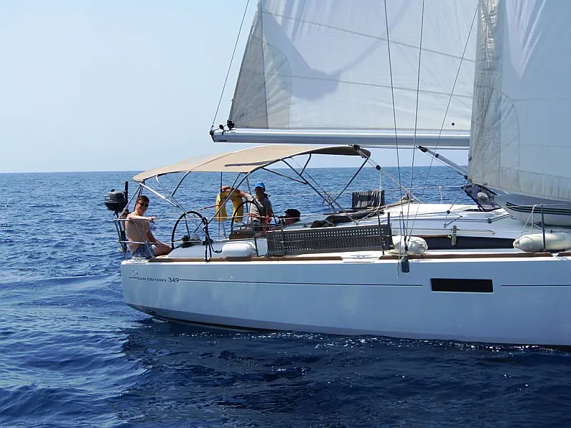 Sailing boat Jeanneau Sun Odyssey 349 Blue Dreams for charter in Fethiye in Turkey