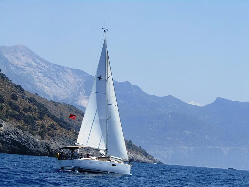 Sailing boat Jeanneau Sun Odyssey 349 Blue Dreams for charter in Fethiye in Turkey