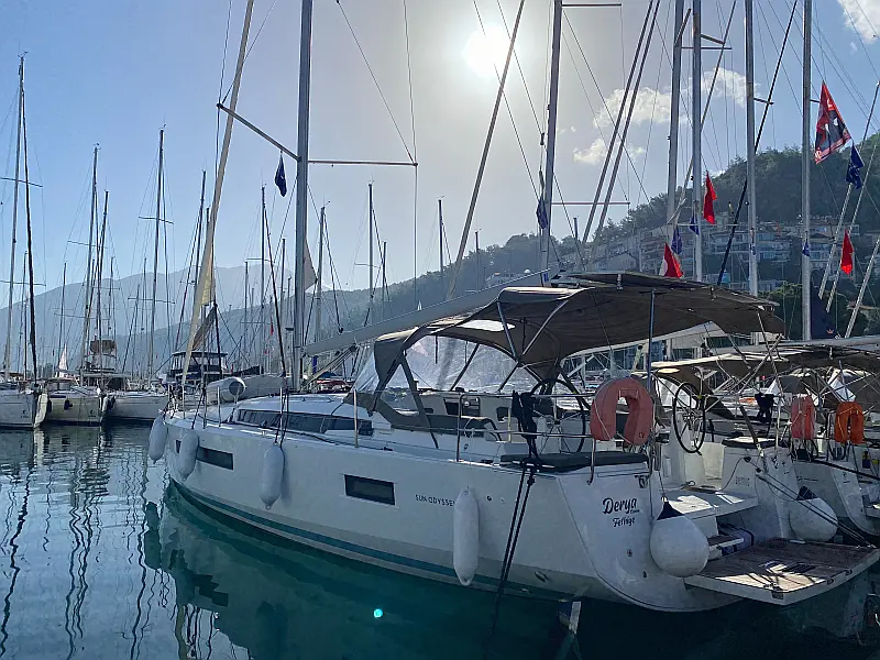 Sailing yacht Jeanneau Sun Odyssey 490 Derya for charter in Fethiye in Turkey