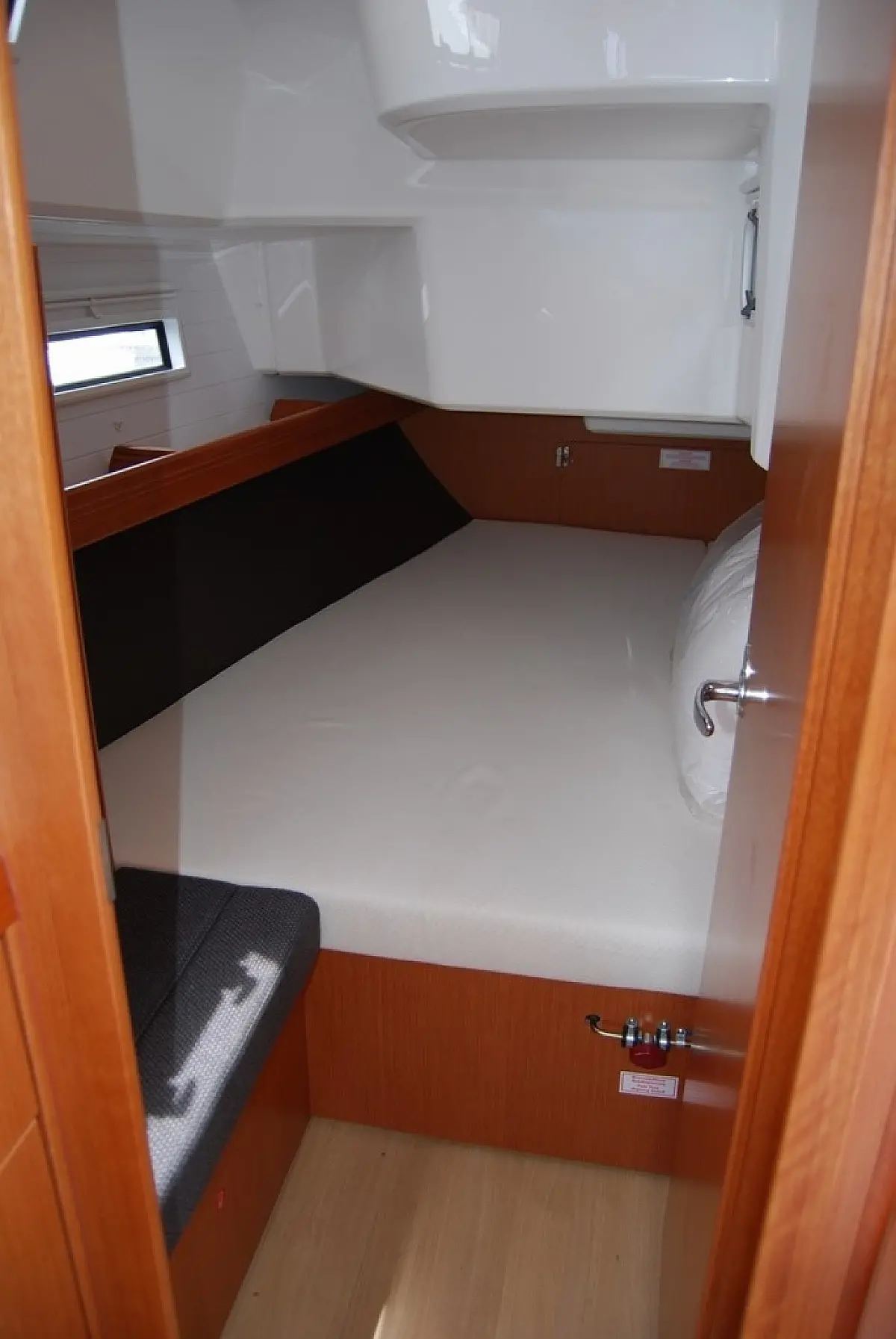 Aft cabin in sailing boat Bavaria Cruiser 37 for charter in Corfu in Greece