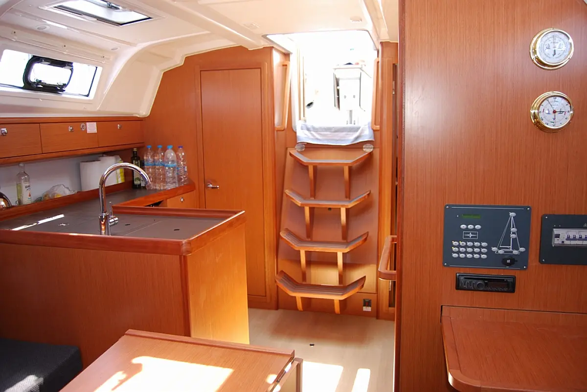 Galley in sailing boat Bavaria Cruiser 37 for charter in Corfu in Greece