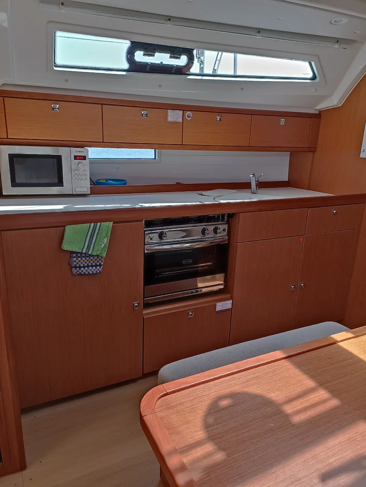 Galley in sailing yacht Bavaria Cruiser 41 for charter in Cephalonia