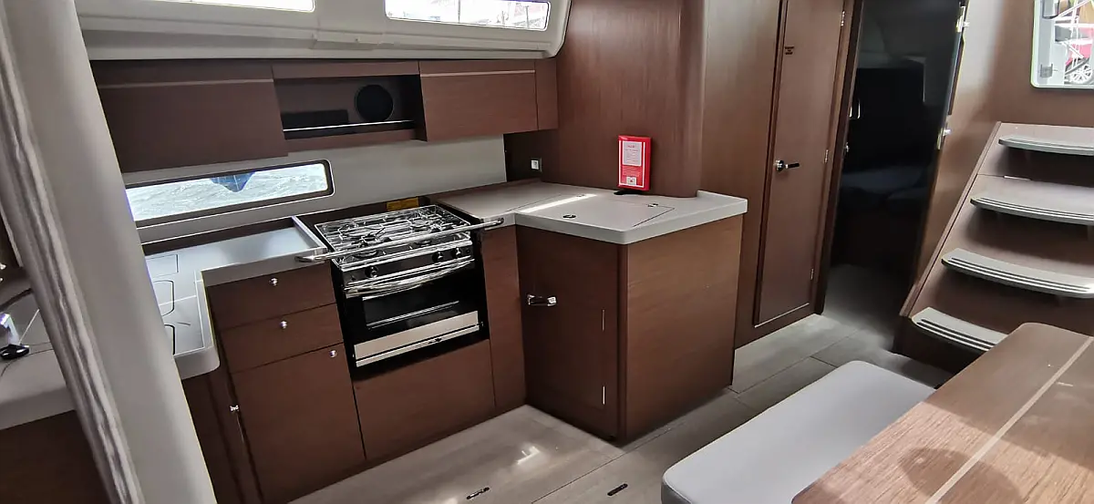 Galley in sailing yacht Beneteau Oceanis 40.1 Milon for charter in Cephalonia in Greece