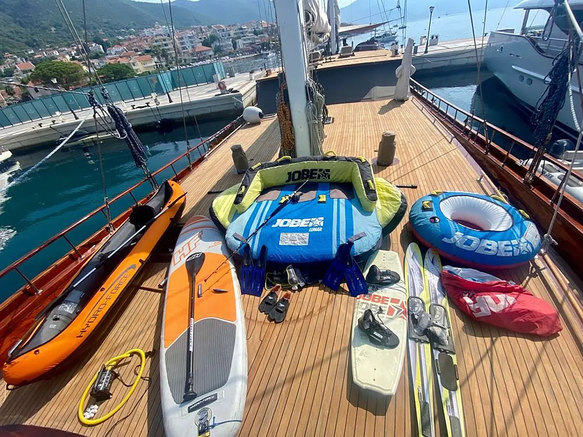 Sport activities and cruising Superior Gulet Queen of Datca in Kos Island in Greece