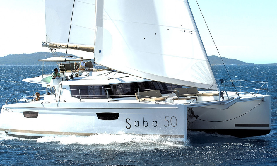 Catamaran Saba 50 in Le Marin in Martinique