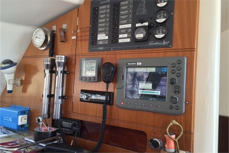 Navigation table in catamaran Fountaine Pajot Lavezzi 40 Kupela for charter in Cuba