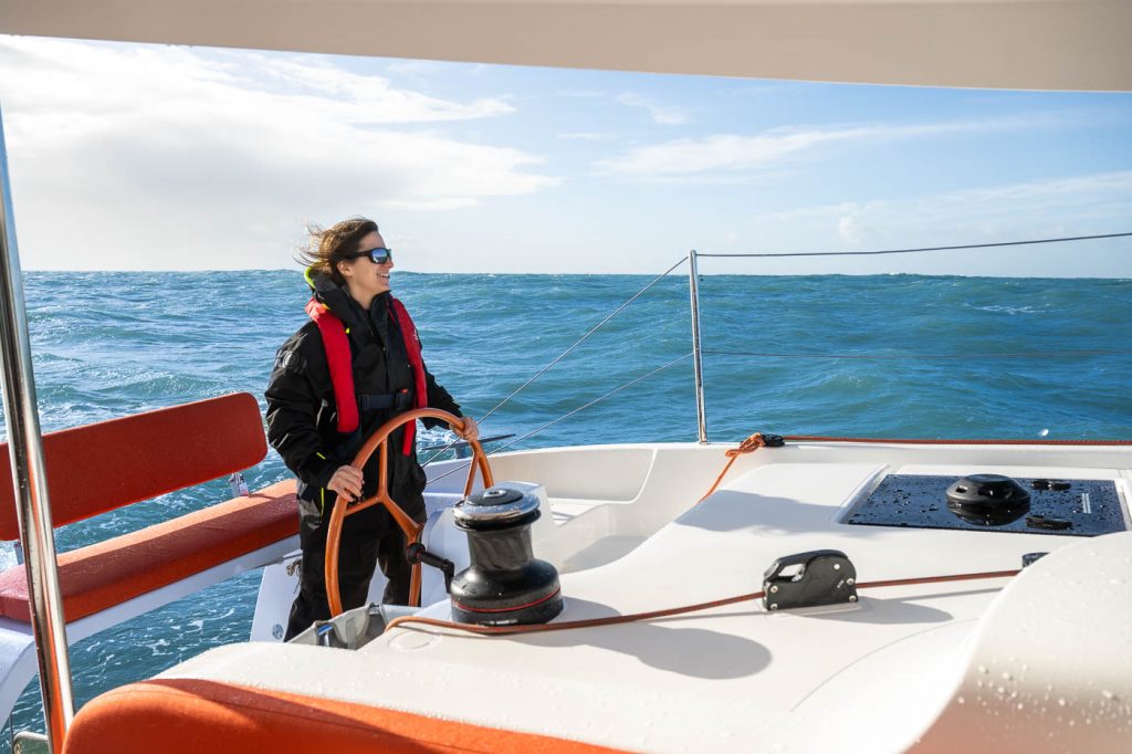 Sailing in Caribbean from Martinique with catamaran Excess 14