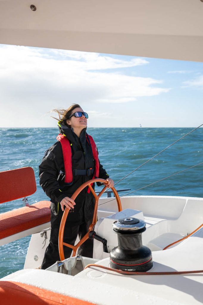 Sailing in Caribbean with catamaran Excess 14