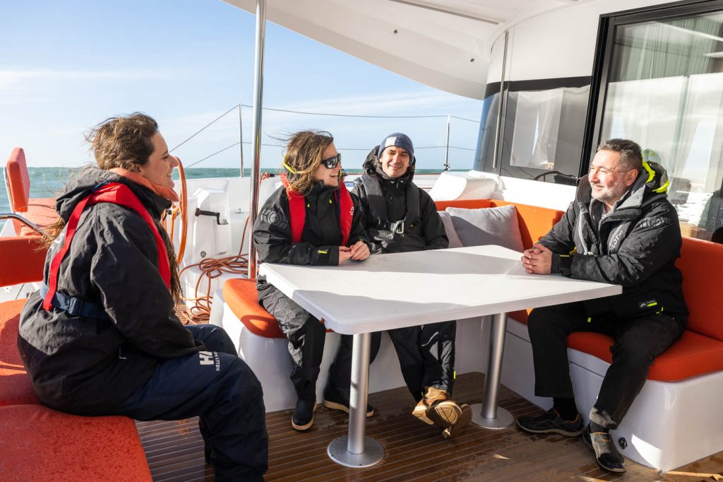 Sailing in Caribbean with catamaran Excess 14