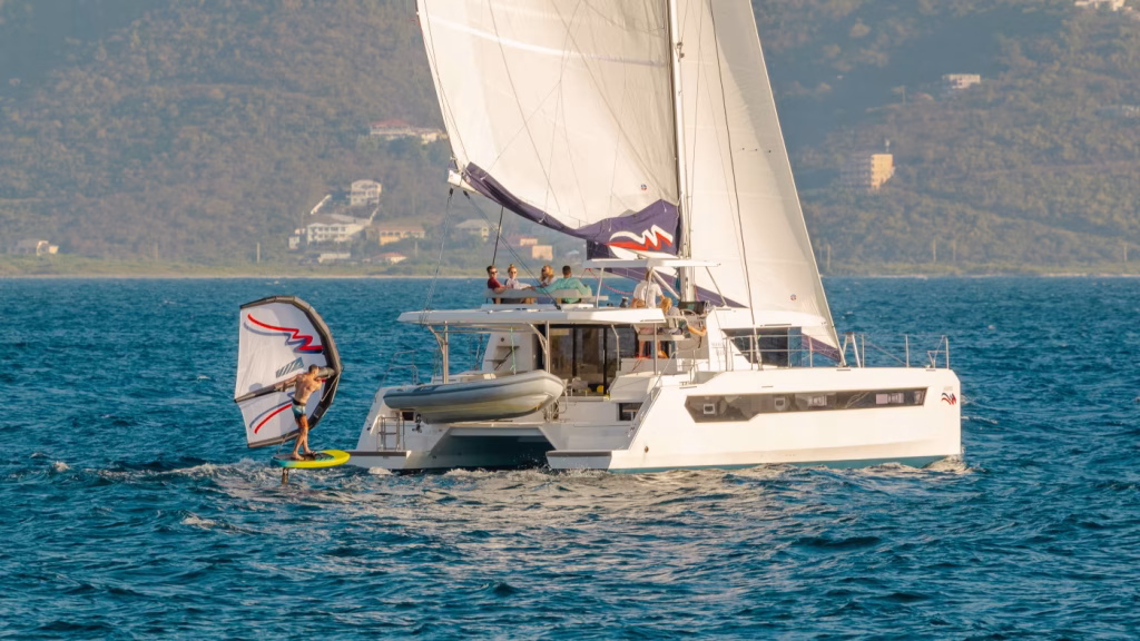 Catamaran Moorings 4600 for charter in Saint Martin in Caribbean