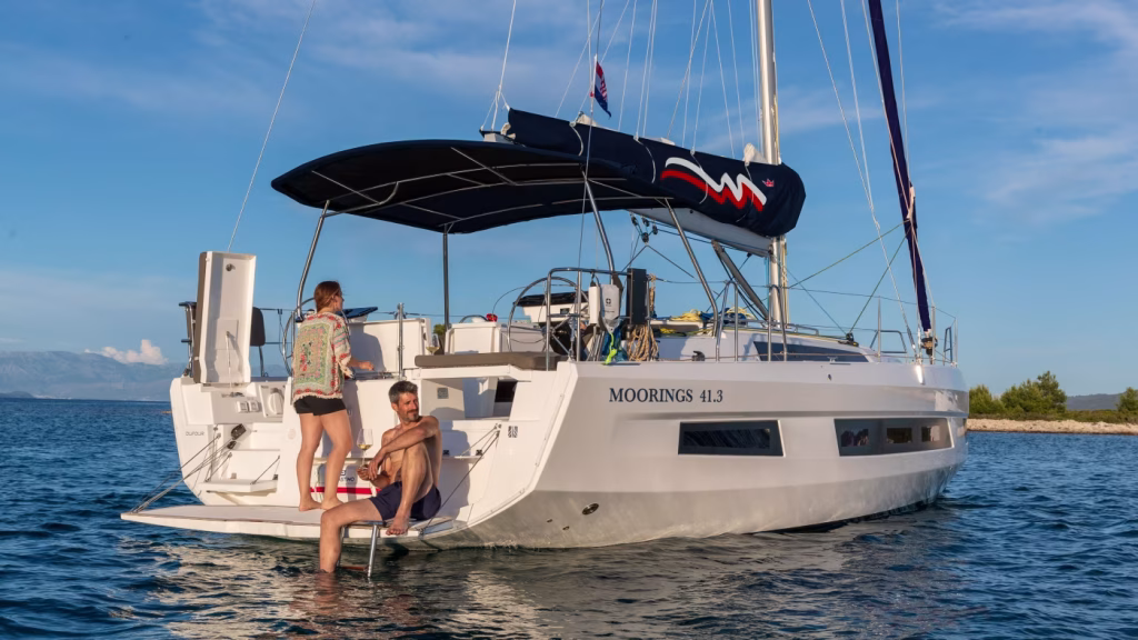 Sailing yacht Dufour 41 (Moorings 41.3) for charter in Saint Martin in Caribbean