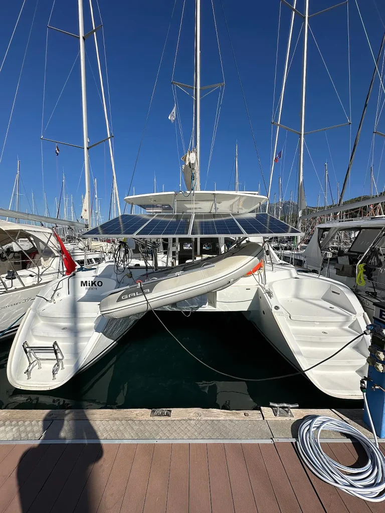 Catamaran Lagoon 380 Miko for charter in Fethiye in Turkey