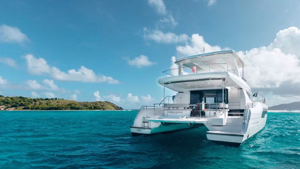 Power catamaran Leopard 53 PC for charter in Tortola in British Virgin Islands in Caribbean
