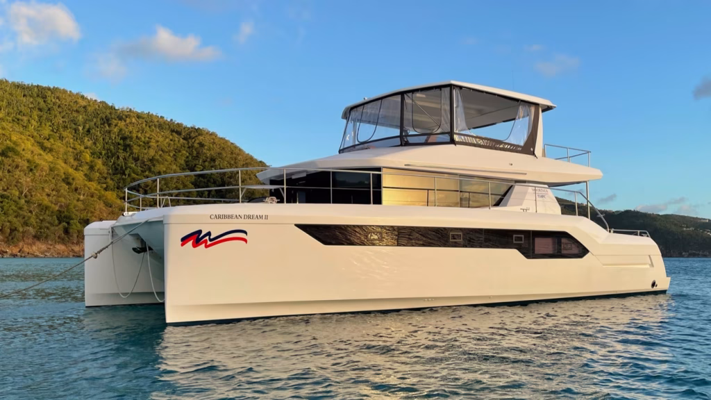 Power catamaran Leopard 53 PC for charter in Tortola in British Virgin Islands in Caribbean